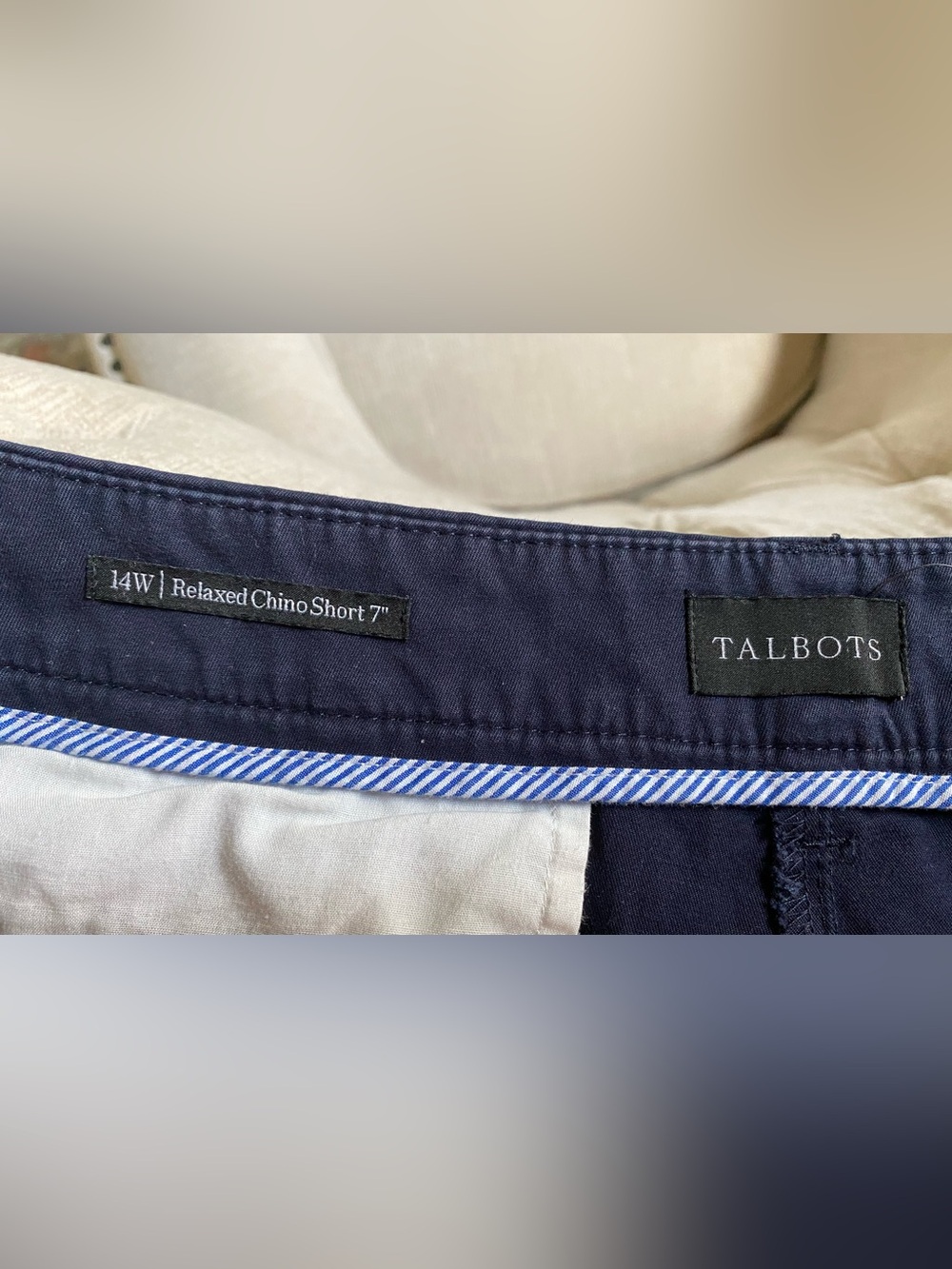 Talbot’s Women’s Relaxed Chino Shorts, 7” Inseam, Size 14W. - Picture 3 of 3
